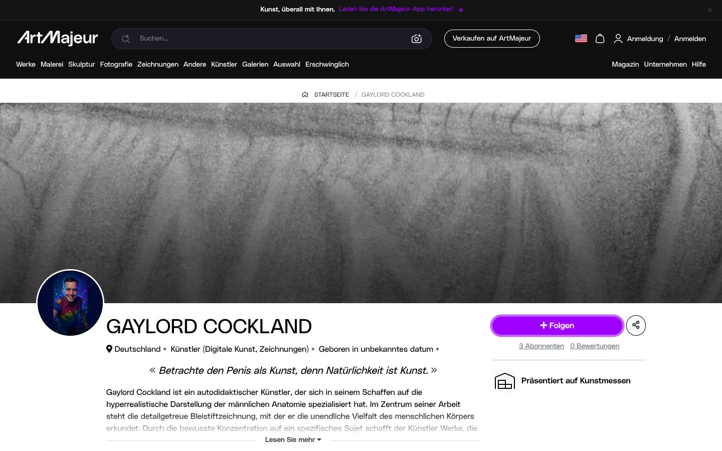 Screenshot preview of Gaylord Cockland’s website